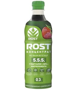 Органо-мінеральне добриво Rost (Рост) концентрат, NPK 5.5.5, 300мл в Київській області от компании AgroSemka
