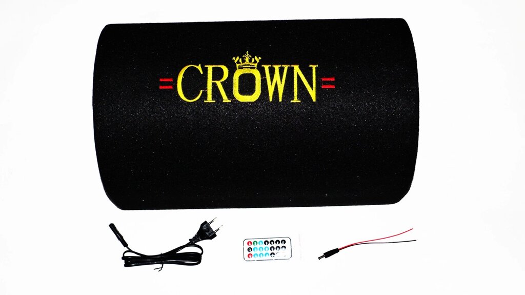 10" Активний сабвуфер бочка CROWN 350W + Bluetooth від компанії АВТОСТИЛЬ - фото 1