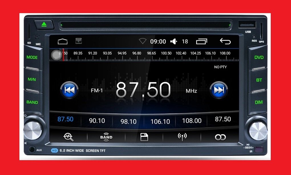 2din 6002B DVD+GPS+4Ядра+16Gb ROM+1Gb RAM+Adnroid від компанії АВТОСТИЛЬ - фото 1