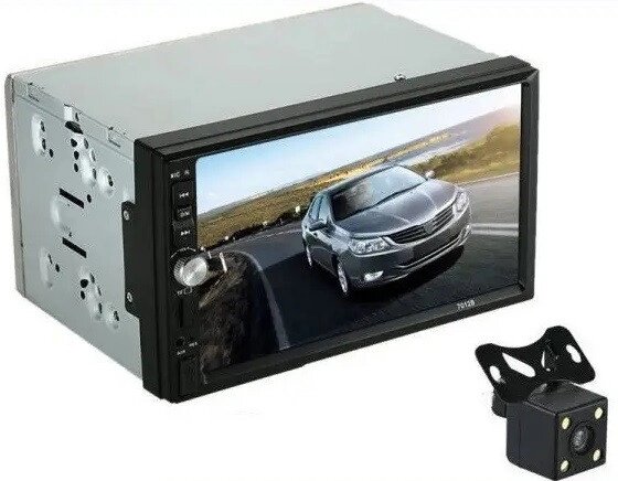 2Din 7012B 7" Екран Магнітола USB+Bluetooth + Камера заднього огляду від компанії АВТОСТИЛЬ - фото 1