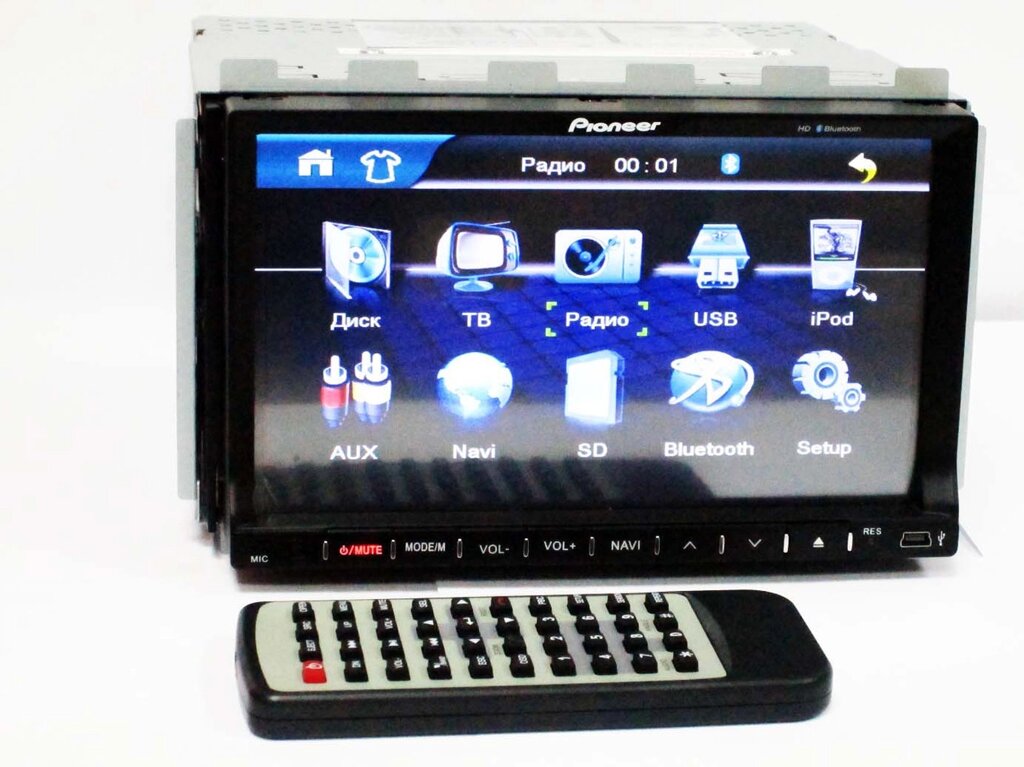 2din PI-803 7” DVD+USB+TV/FM-тюнер від компанії АВТОСТИЛЬ - фото 1