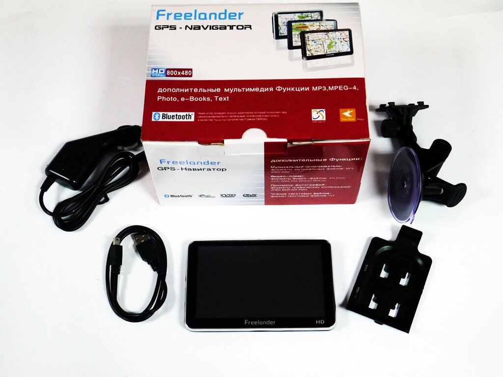 5" GPS навігатор Freelander G502BT HD+4Gb+FMT від компанії АВТОСТИЛЬ - фото 1