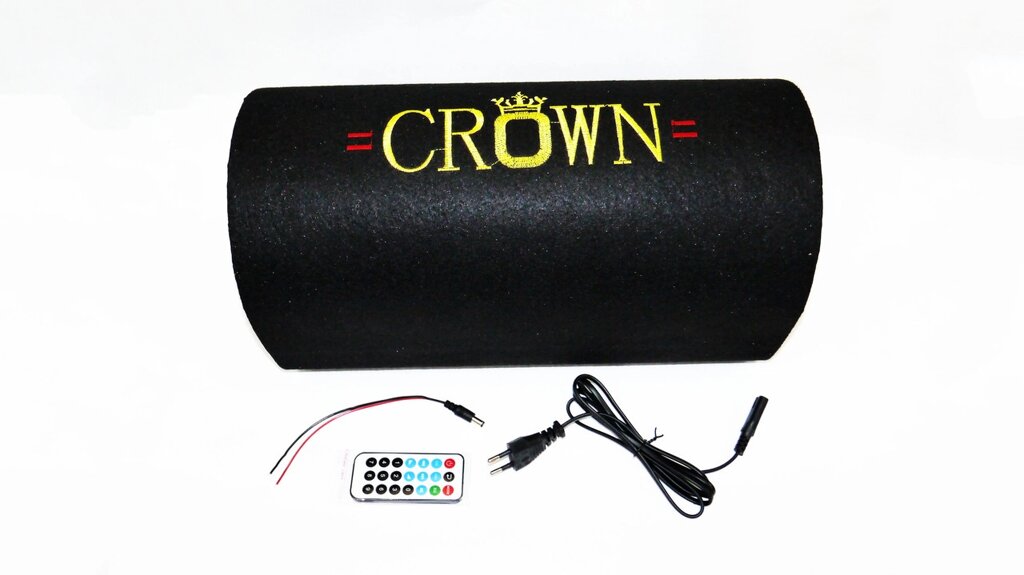 6" Активний сабвуфер бочка CROWN 200Вт + Bluetooth від компанії АВТОСТИЛЬ - фото 1