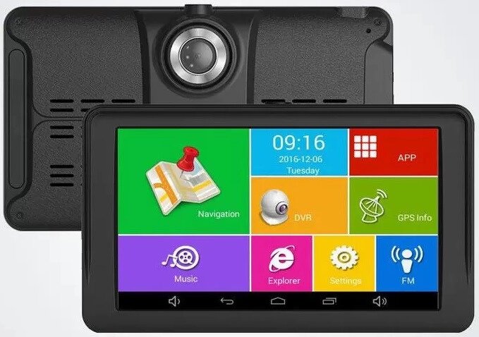 7" Планшет G733DVR — Відеореєстратор+ GPS+ 4Ядра+ 512MbRam+ 8Gb+ Android від компанії АВТОСТИЛЬ - фото 1