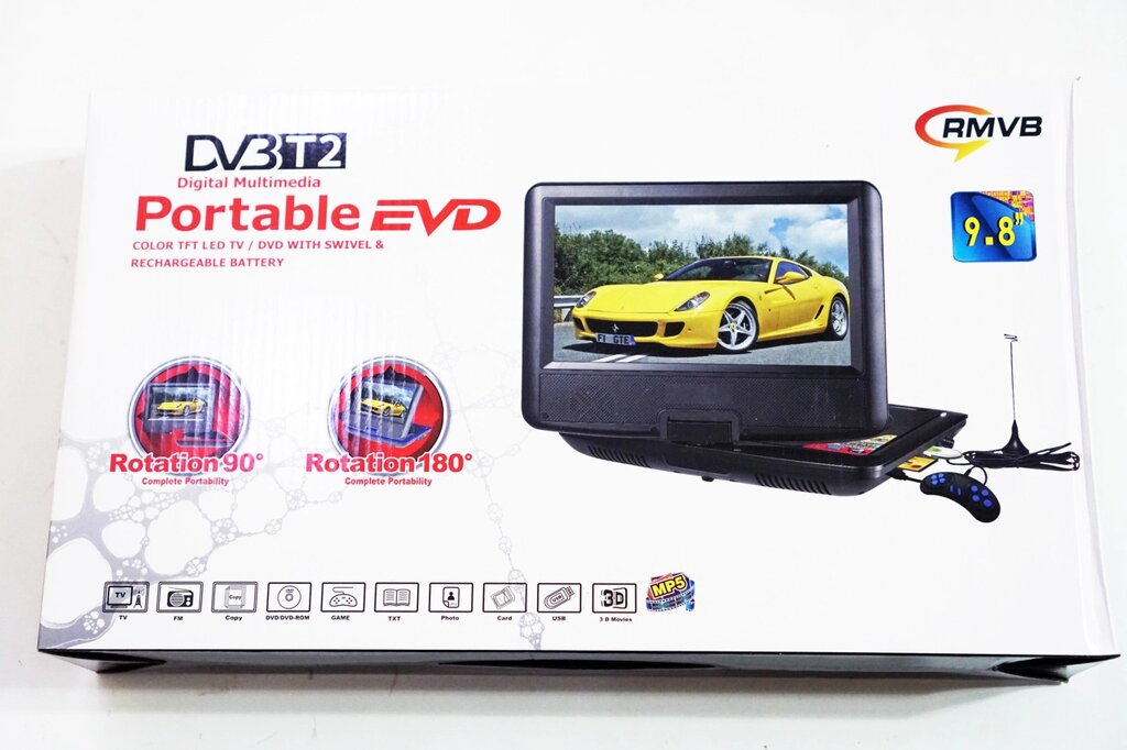 9" DVD Opera NS-9588 Портативний DVD-програвач з Т2 TV від компанії АВТОСТИЛЬ - фото 1