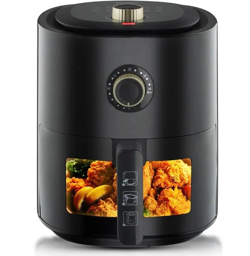 Аерофритюрниця Air Fryer Raf R. 5332B, 4L 1300W від компанії АВТОСТИЛЬ - фото 1