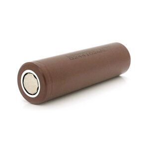 Акумулятор 18650 li-ion LG lgdbhg21865, 3000mah, 20A, 4.2 / 3.6 / 2.5V, BROWN, PVC BOX, 2 шт. в упаковці, ціна за 1 шт