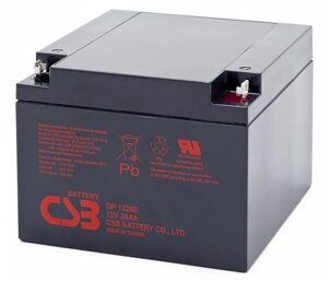 Акумуляторна батарея CSB GP12260, 12V 26Ah (166х175х125 мм), Q2/72 (В'ЄТНАМ)