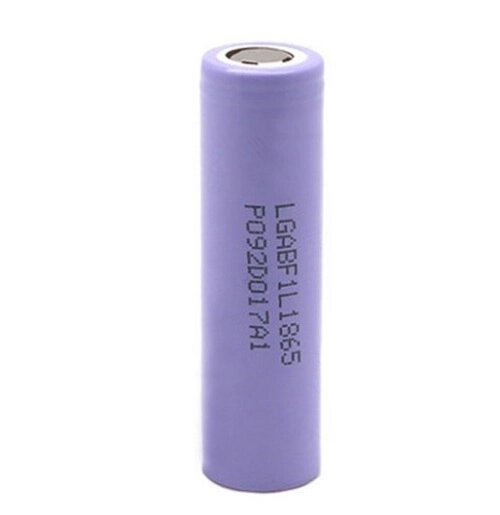 Акумулятор 18650 Li-Ion LG INR18650 F1L, 3350mAh, 4.875A, 4.2/3.7/2.5V ціна за штуку, Purple, 2 шт в упаковці, ціна за від компанії АВТОСТИЛЬ - фото 1