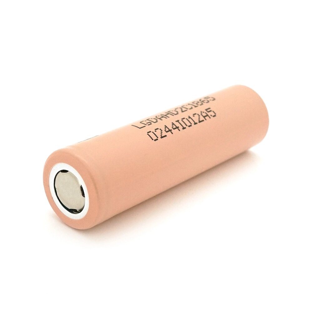 Акумулятор 18650 Li-Ion LG LGDAHD2C1865, 2100mAh, 25A, 4.2 / 3.7 / 2.5V, BEIGE, PVC BOX, 2 шт. в упаковці, ціна за 1 шт від компанії АВТОСТИЛЬ - фото 1