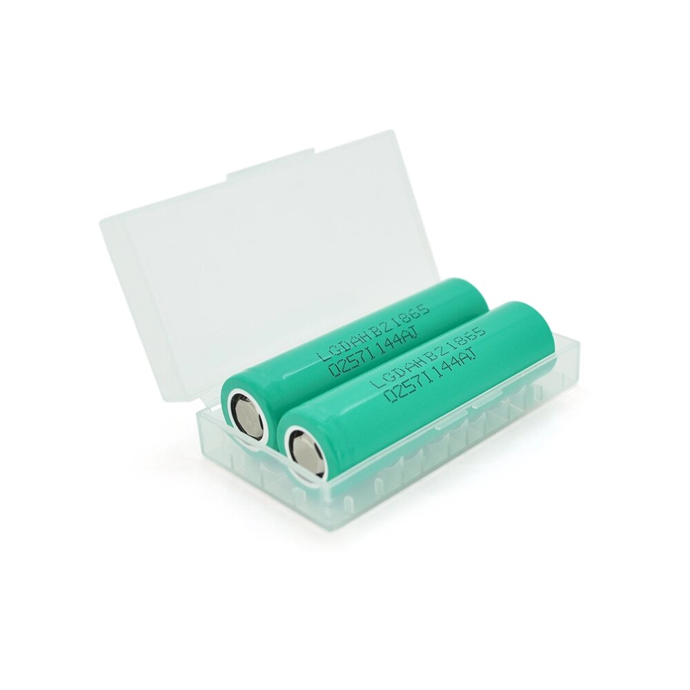 Акумулятор 18650 Li-Ion LG LGDBHB21865, 1300mAh, 30A, 4.2/3.7/2.5V, GREEN, PVC BOX, 2 шт. в упаковці, ціна за 1 шт. від компанії АВТОСТИЛЬ - фото 1