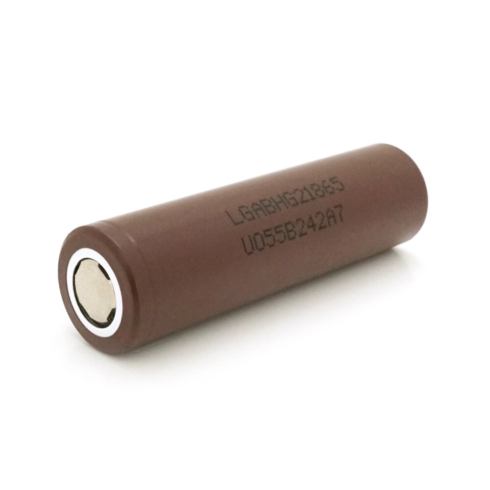 Акумулятор 18650 Li-Ion LG LGDBHG21865-HG2, 3000mAh, 20A, 4.2/3.6/2.5V, BROWN, PVC BOX, 2 шт в упаковці, ціна за 1 шт від компанії АВТОСТИЛЬ - фото 1