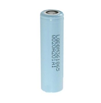 Акумулятор 18650 Li-Ion LG LGDBM361865 (LG M36), 3450mAh, 10A, 4.2/3.63/2.5V, Cyan, 2 шт в упаковці, ціна за 1 шт від компанії АВТОСТИЛЬ - фото 1