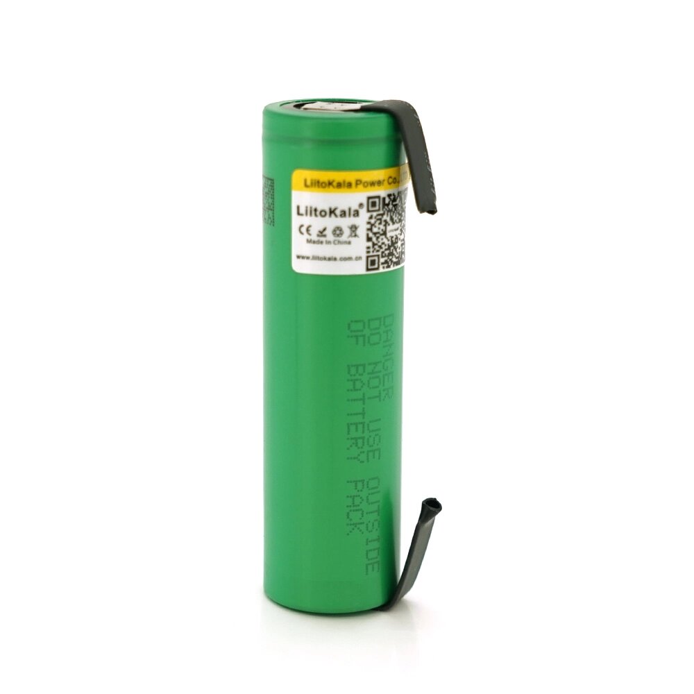 Акумулятор 18650 Li-Ion LiitoKala Lii-VTC5A-N (Nickel), 2600mAh (2500-2600mAh), 3.7V (2.75-4.2V), Green, PVC від компанії АВТОСТИЛЬ - фото 1