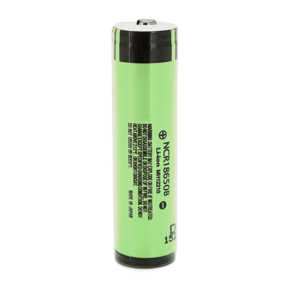 Акумулятор 18650 Li-Ion Panasonic NCR18650B Protected, 3400mAh, 6.8A, 4.2/3.6/2.5V, 2 шт. в упаковці, ціна за 1 шт. від компанії АВТОСТИЛЬ - фото 1