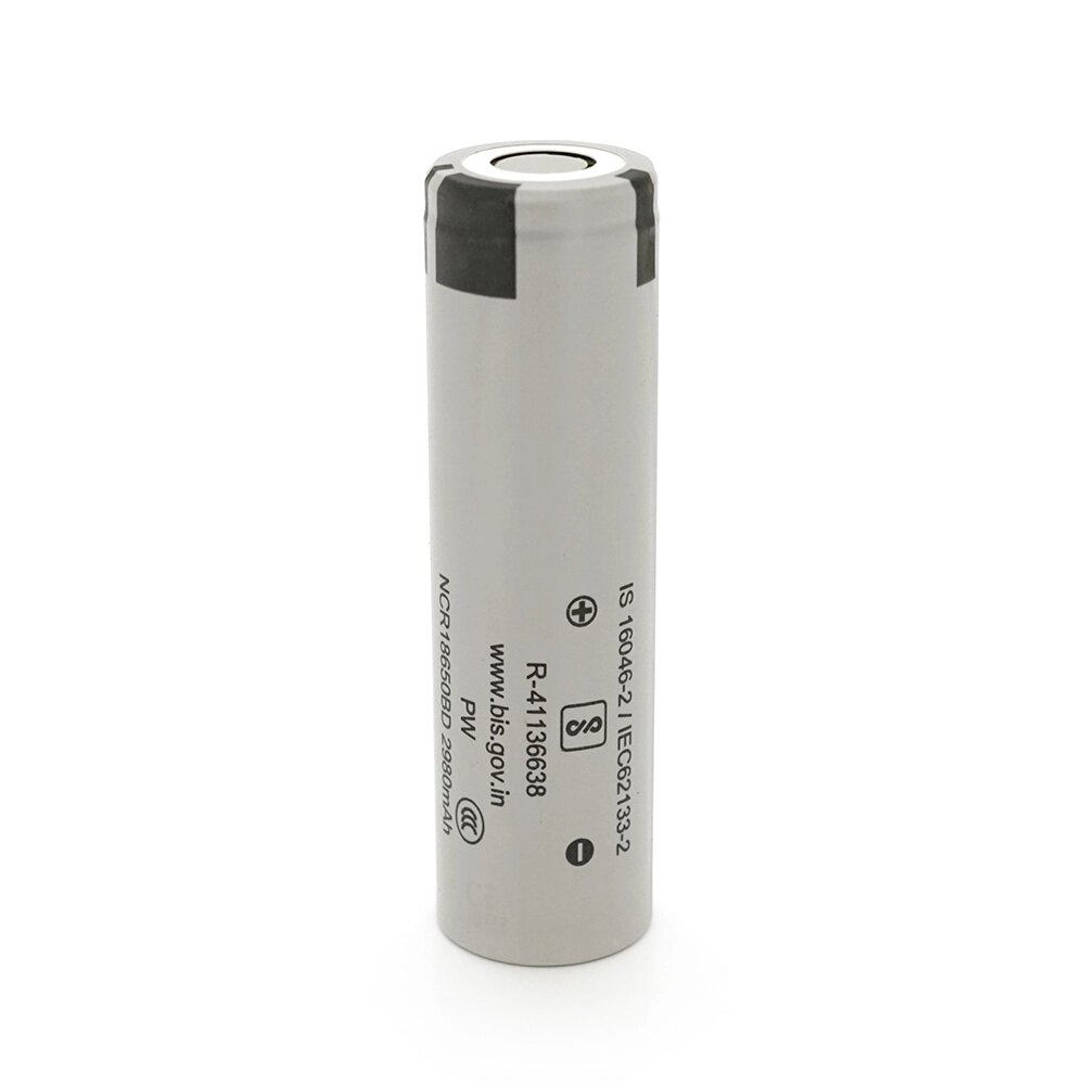 Акумулятор 18650 Li-Ion Panasonic NCR18650BD, 2980mAh, 10A, 4.2/3.6/2.5V, Gray від компанії АВТОСТИЛЬ - фото 1