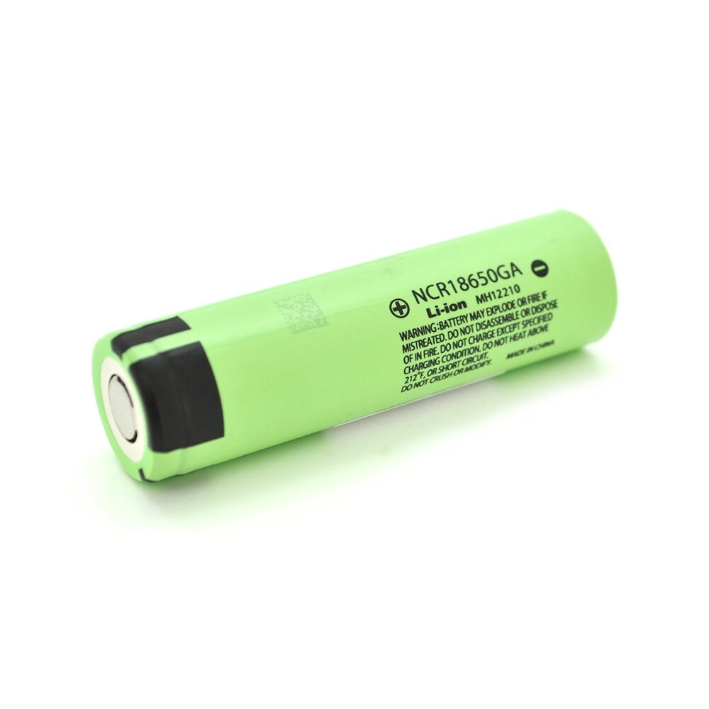 Акумулятор 18650 Li-Ion Panasonic NCR18650GA, 3300mAh, 10A, 4.2/3.6/2.5V, Green від компанії АВТОСТИЛЬ - фото 1