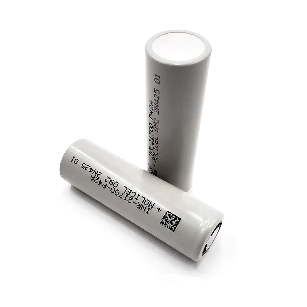 Акумулятор 21700 Li-Ion Molicel INR-21700-P42A 4200mAh, 45A, 4.2/3.6/2.5V, Gray від компанії АВТОСТИЛЬ - фото 1