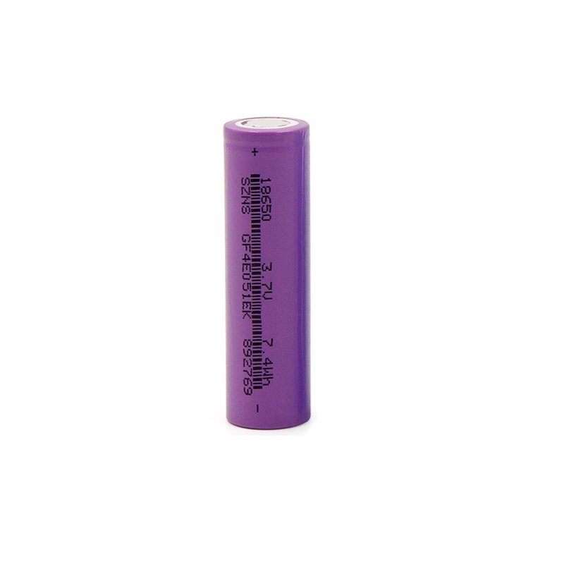 Акумулятор Li-ion 18650 3000mAh 3.7V, Purple, 2 шт. в упаковці, ціна за 1 шт від компанії АВТОСТИЛЬ - фото 1