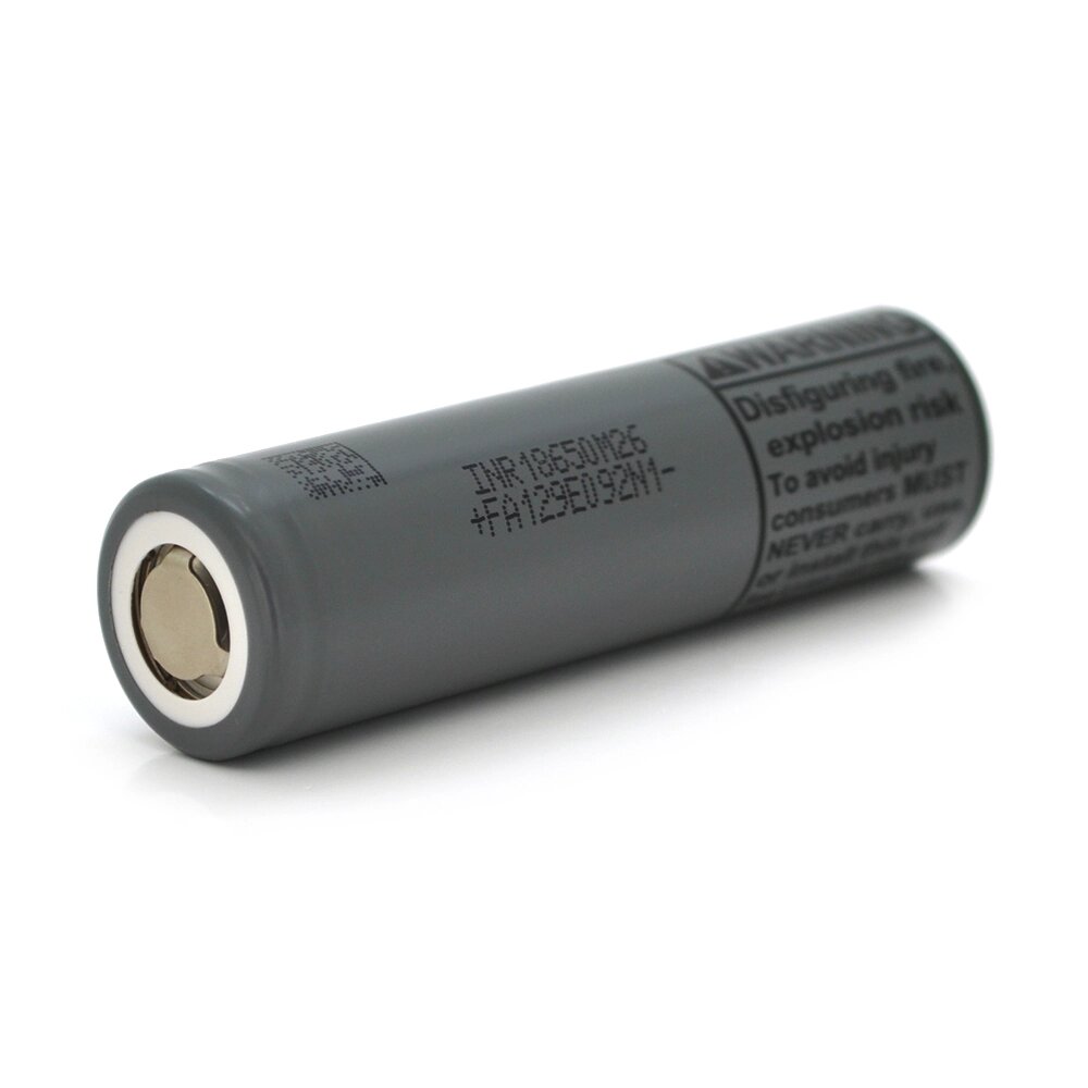 Акумулятор Li-Ion 18650 LG FA129E092N1, 2600mAh, 10A, 4.2/3.6/2.5V, GREY, 2 шт в упаковці, ціна за 1 шт від компанії АВТОСТИЛЬ - фото 1