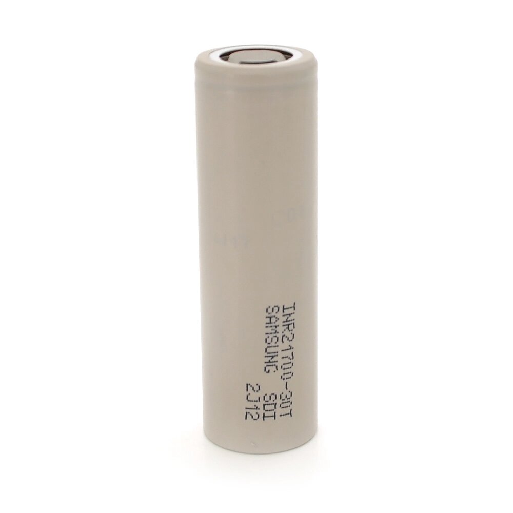 Акумулятор Li-Ion 21700 Samsung INR21700 (30T), 3000mAh, 7.2(14.4)A, 4.2/3.69/2.5V, Gray від компанії АВТОСТИЛЬ - фото 1