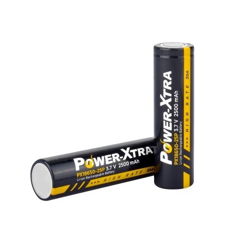 Акумулятор Li-ion Power-Xtra 18650 2500mAh 3.7V, Orange від компанії АВТОСТИЛЬ - фото 1