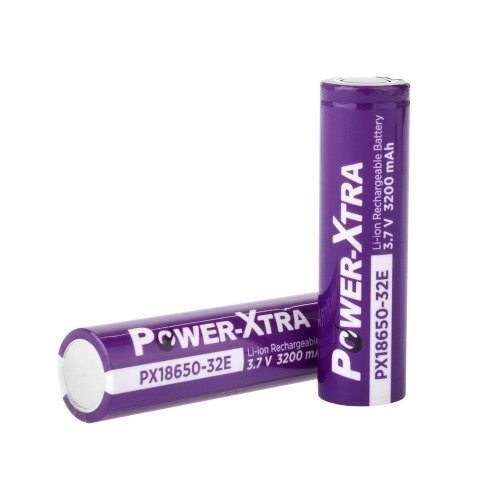 Акумулятор Li-ion Power-Xtra 18650 3200mAh 3.7V, Violet від компанії АВТОСТИЛЬ - фото 1