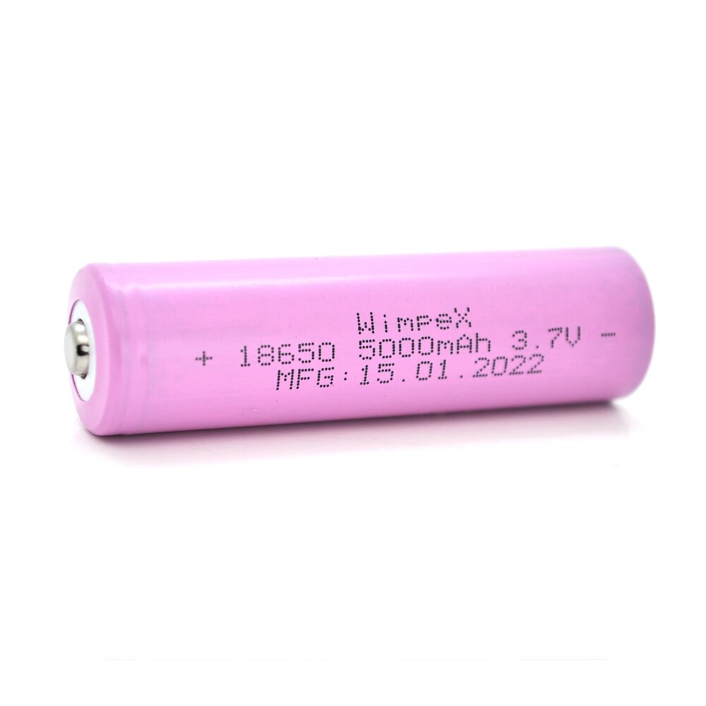 Акумулятор WMP-5000 18650 Li-Ion Tip Top, 2300mAh, 3.7V, Pink від компанії АВТОСТИЛЬ - фото 1