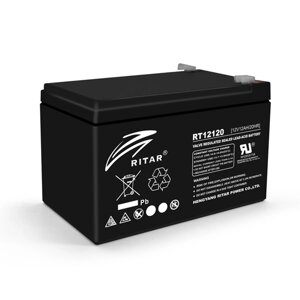 Акумуляторна батарея AGM RITAR RT12120B, Black Case, 12V 12.0Ah ( 151х98х 95 (101Q4