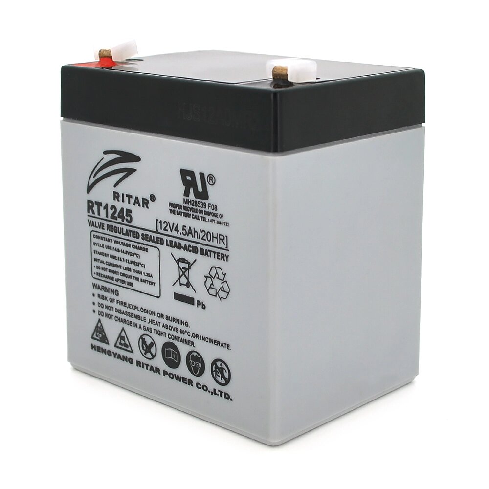 Акумуляторна батарея AGM RITAR RT1245, Gray Case, 12V 4.5Ah ( 90 х 70 х 101 (107) ) Q10 від компанії АВТОСТИЛЬ - фото 1