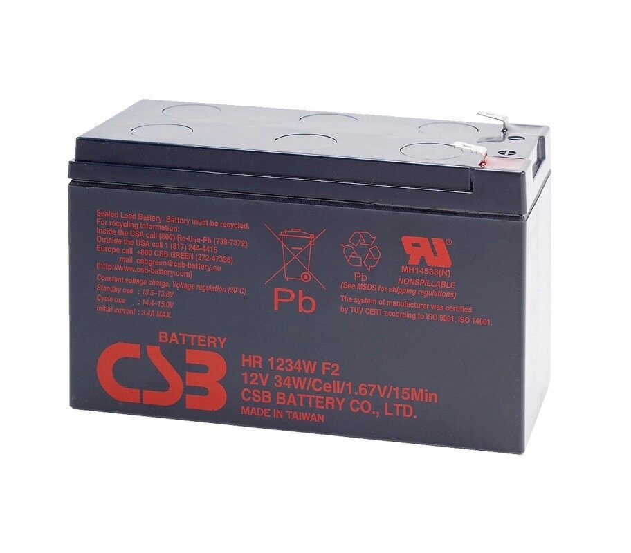 Акумуляторна батарея CSB HR1234WF2, 12V 9Ah (151х65х101мм) Q10/420 від компанії АВТОСТИЛЬ - фото 1