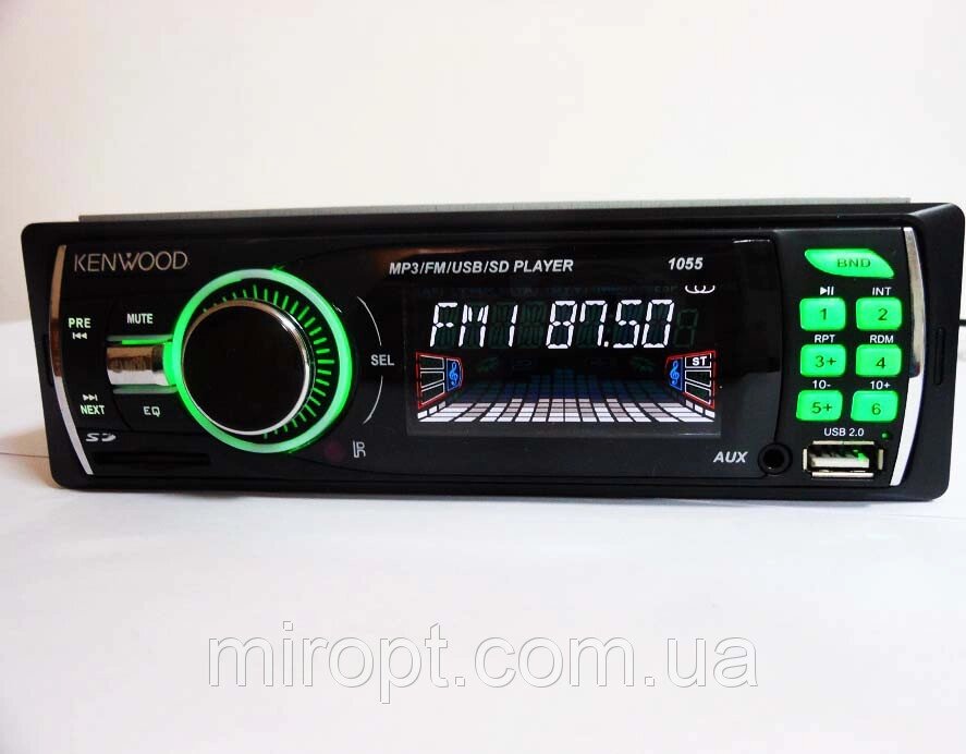 Автомагнітола 1055 — USB+SD+AUX+FM (4x50W) від компанії АВТОСТИЛЬ - фото 1