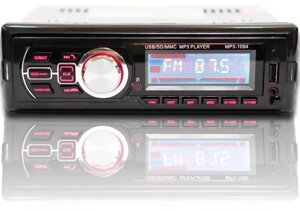 Автомагнітола 1094BT — Bluetooth MP3 Player, FM, USB, microSD, AUX — З'ЄМНА панель