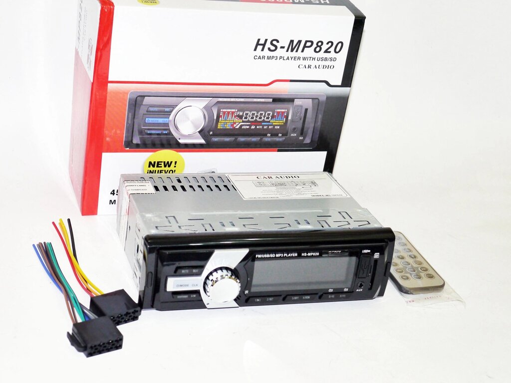 Автомагнітола HS-MP820 — MP3 Player+FM+USB+SD+AUX від компанії АВТОСТИЛЬ - фото 1