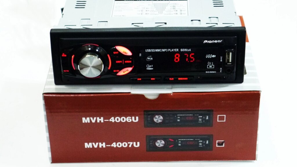 Автомагнітола MVH-4007U ISO - MP3 Player, FM, USB, SD, AUX від компанії АВТОСТИЛЬ - фото 1