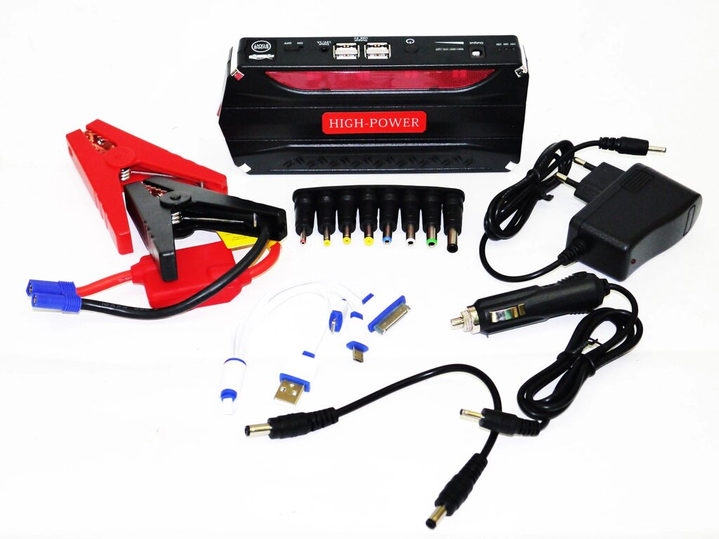 Car jump starter 10000mAh Power Bank зарядно пусковий пристрій для машини 2хUSB+Ліхтарик від компанії АВТОСТИЛЬ - фото 1