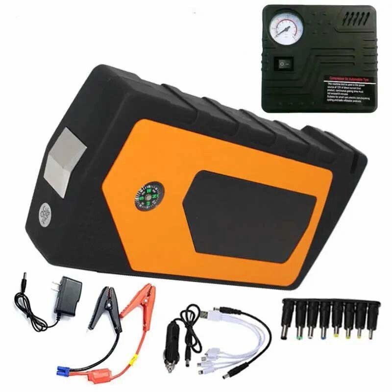 Car jump starter 20000 mAh Power Bank зарядно-пусковий пристрій для машини 4хUSB+Фонарик + КОМПРЕСОР від компанії АВТОСТИЛЬ - фото 1