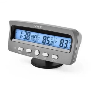 Годинник термометр VST-7045 автомобільний