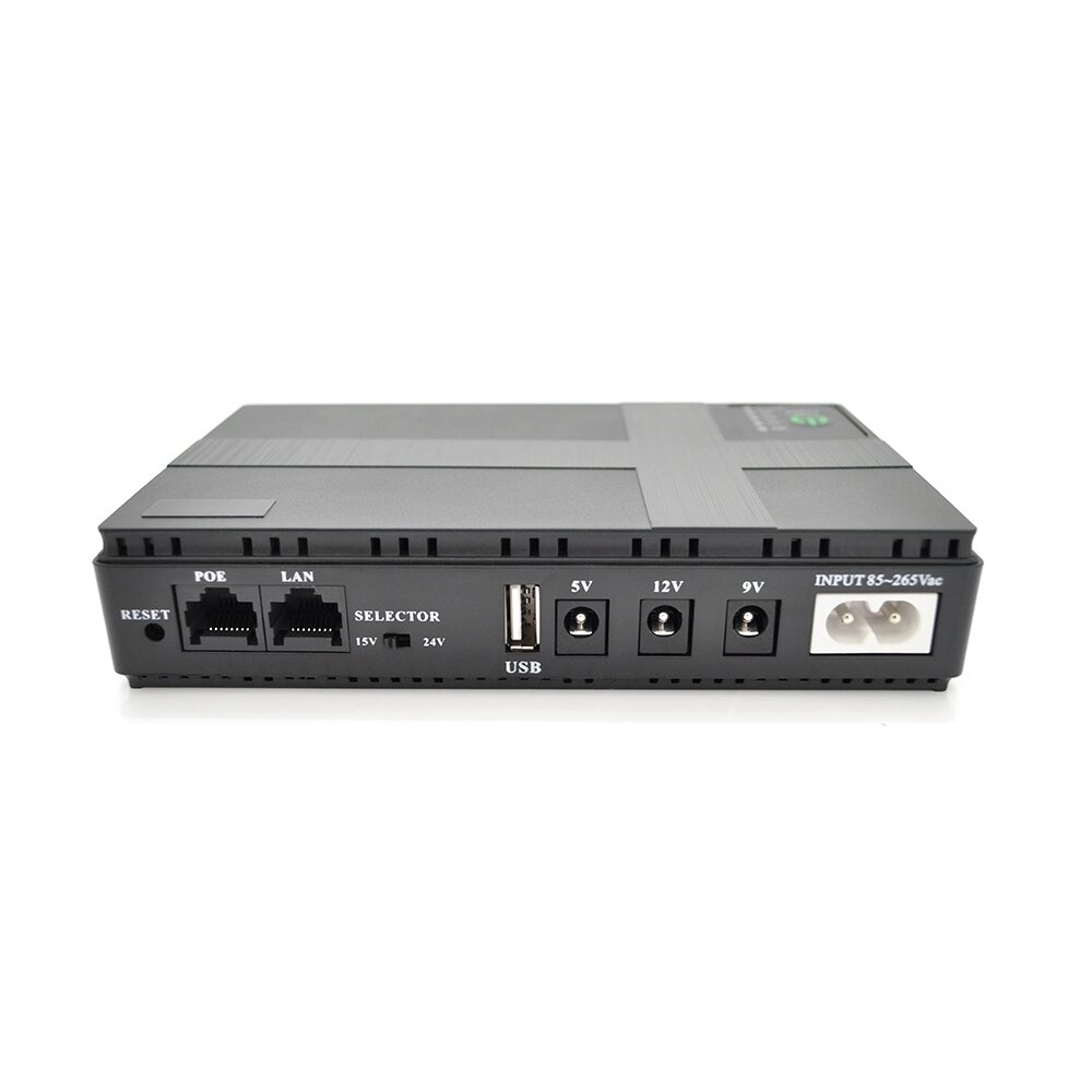 ДБЖ UPS-36W DC1036P для роутерів/комутаторів/PON/POE-430, 5/9/12V, 1A/2А, 10400мAh, Black, BOX від компанії АВТОСТИЛЬ - фото 1