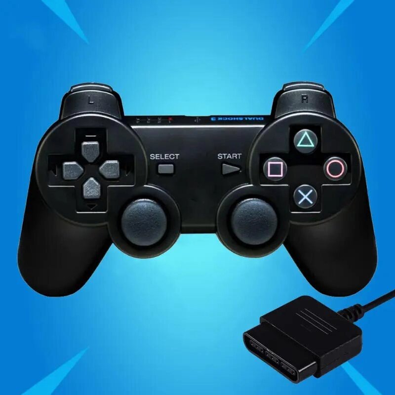 Дротовий джойстик GamePad DualShock вібро для PlayStation ps2 від компанії АВТОСТИЛЬ - фото 1