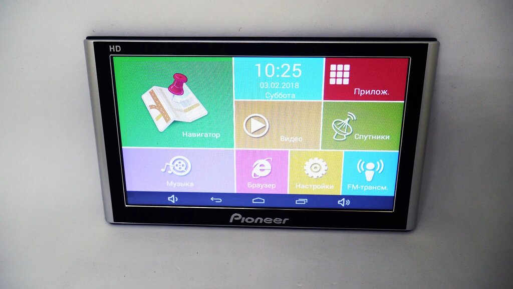 GPS 7 "Навігатор Pioneer 7002 + 4Ядра + 8Gb + Android4 + Вантажівка Європа IGO PRIMO від компанії АВТОСТИЛЬ - фото 1