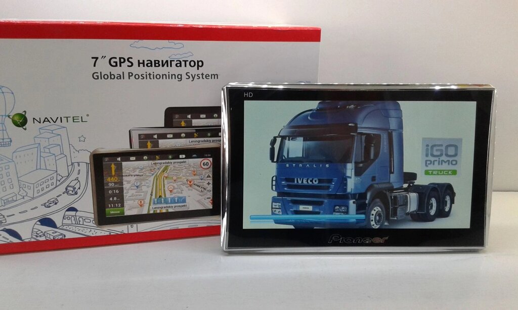 GPS навігатор Pioneer 7007 7 "256mb / 8gb + Європа + IGO PRIMO TRUCK Вантажівка від компанії АВТОСТИЛЬ - фото 1