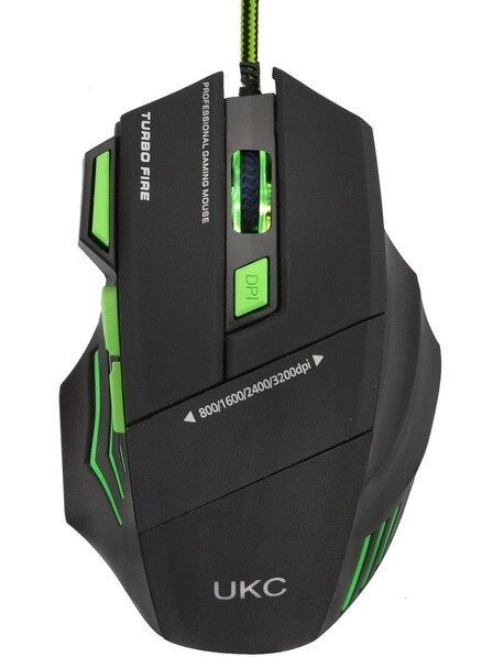 Ігрова миша UKC X-7 + килимок (USB провідна підсвітка RGB) від компанії АВТОСТИЛЬ - фото 1