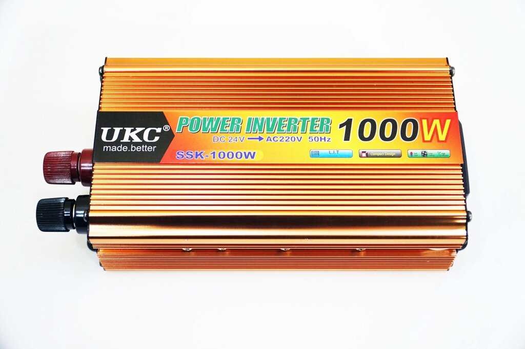 Інвертор UKC 1000W 24V AC / DC Converter Current Converter від компанії АВТОСТИЛЬ - фото 1