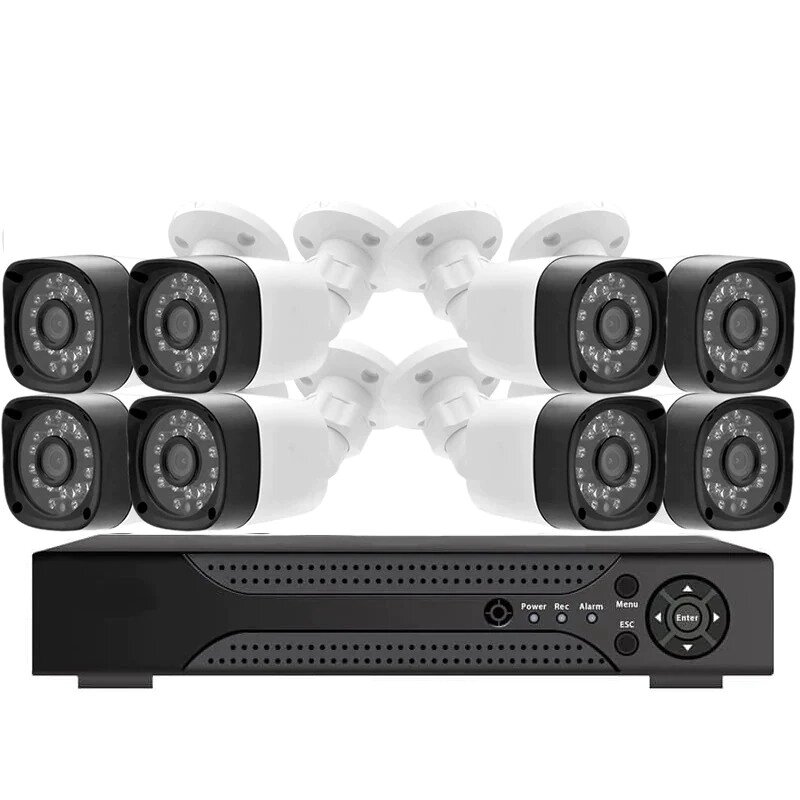 Комплект відеоспостереження DVR KIT DIGITAL VIDEO RECORDER 8-канальний (8 камер в комплекті) від компанії АВТОСТИЛЬ - фото 1