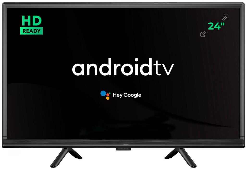 LCD LED Телевизор 24" Smart TV, WiFi, 1Gb Ram, 8Gb Rom, T2, USB, HDMI, Android 13 від компанії АВТОСТИЛЬ - фото 1