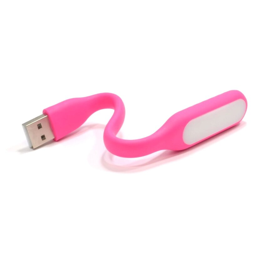 Ліхтарик гибкий для ноутбука LED USB, Pink, OEM від компанії АВТОСТИЛЬ - фото 1