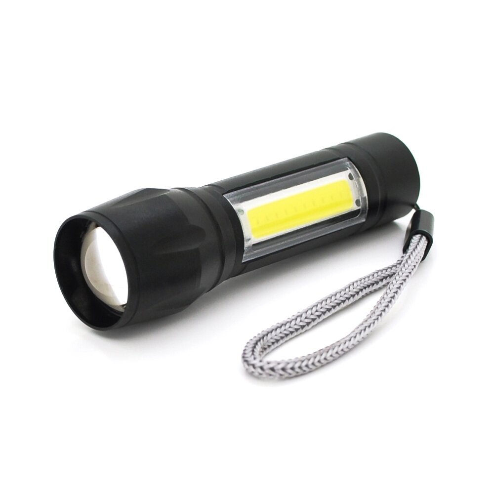 Ліхтарик ручний CATA CT-8024, 5W Led-CREE Q5 + COB, Zoom, 3 реж., корпус-алюміній, водостійкий, ударостійкий, від компанії АВТОСТИЛЬ - фото 1