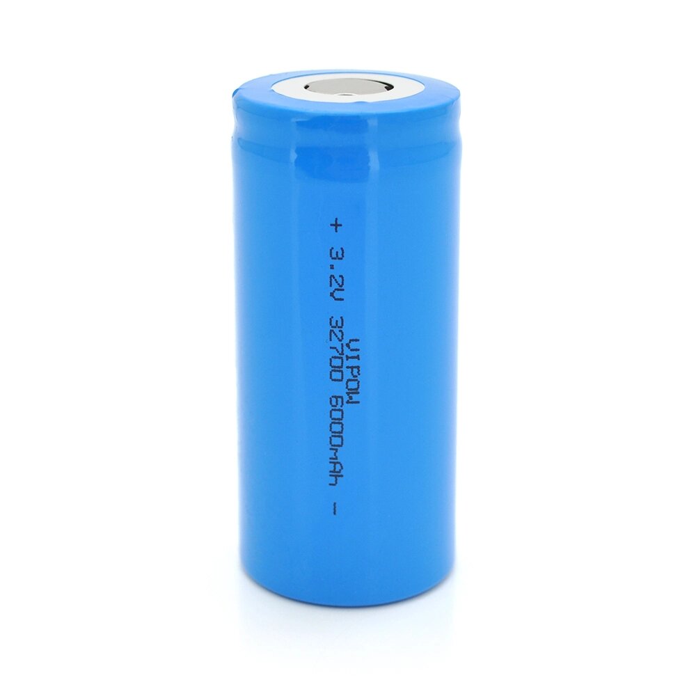 Літій-залізо-фосфатний акумулятор 32700 Lifepo4 Vipow IFR32700 FlatTop, 6000mAh, 3.2V, Blue Q50/500 від компанії АВТОСТИЛЬ - фото 1