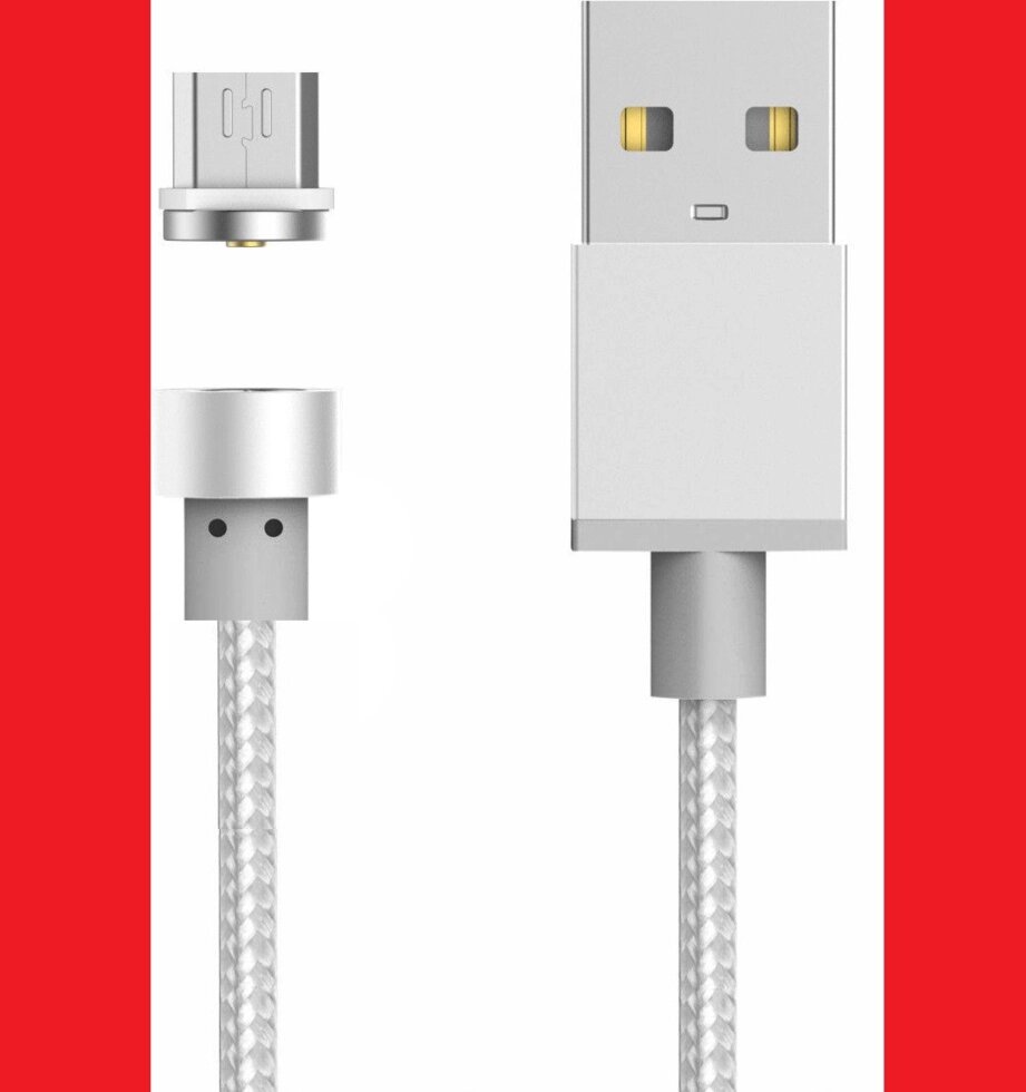 Магнітний кабель USB - microUSB від компанії АВТОСТИЛЬ - фото 1